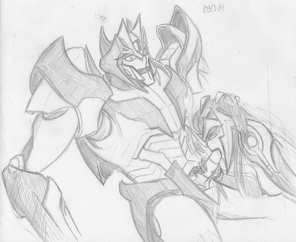 blowjob female female_focus female_only korblborp megatronus sketch solus_prime