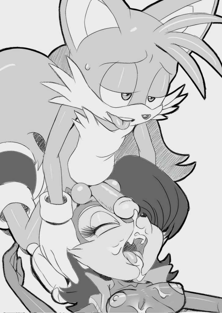 1boy 1boy1girl 1girls age_difference anthro anthro_on_anthro aunt_and_nephew balls balls_on_head big_penis breasts cock_on_face cum cum_in_mouth cum_on_face fox incest is_(artist) medium_breasts miles_prower older_female older_woman_and_younger_boy sally_acorn sega sonic_(series) sonic_the_hedgehog_(series) tagme tails tails_the_fox uncensored younger_male