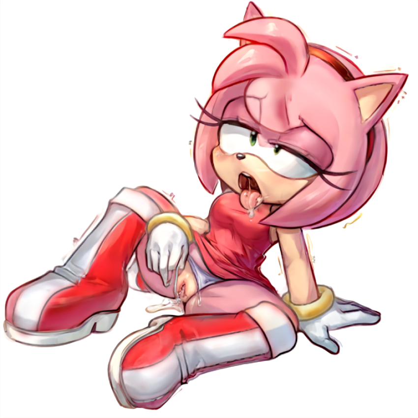 2021 2023 accessory ahe_gao ai_colored ai_edit amy_rose anthro biped blush bodily_fluids boots bracelet chattiori clothed clothing detailed digital_media_(artwork) dress edit eulipotyphlan eyelashes female footwear genital_fluids genitals gloves green_eyes hair_accessory hairband half-closed_eyes handwear hedgehog hi_res jewelry looking_pleasured mammal masturbation narrowed_eyes open_mouth panties pink_fur pussy pussy_juice pussy_juice_on_ground pussy_juice_on_hand pussy_juice_on_pussy saliva saliva_on_tongue shaking simple_background sitting solo sonic_(series) sonic_the_hedgehog_(series) tenshigarden tongue tongue_out white_background