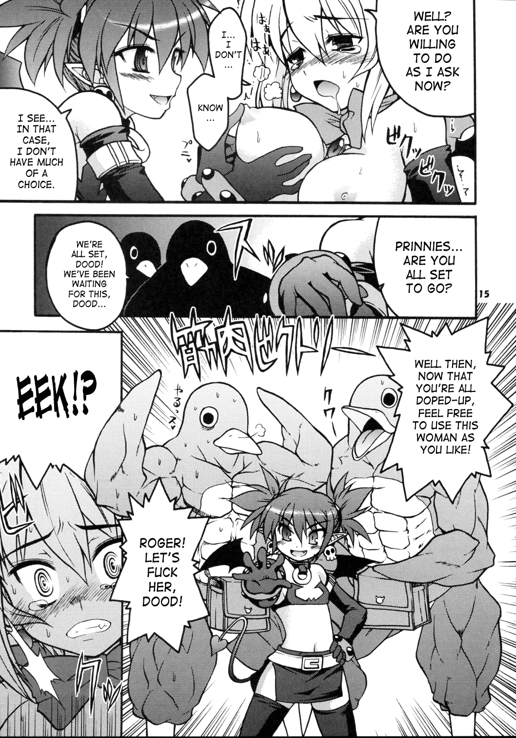 breast_grab breasts comic_page disgaea disgaea_1 disgaea_2 ero_murasaki etna groping_breasts large_breasts nippon_ichi_software prinny rozalin tied_up