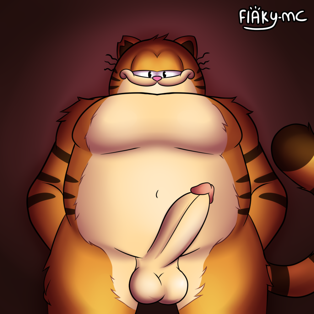 alliartist anthro balls belly big_belly chubby chubby_anthro chubby_male columbia_pictures dad daddy domestic_cat erect_penis erection fat fat_man father felid felid_humanoid feline feline_humanoid furry garfield_(series) gay half-closed_eyes hands_behind_back looking_at_viewer looking_down male male_only no_text orange orange_fur orange_hair overweight overweight_anthro overweight_male paws,_inc. smile smiling smiling_at_viewer solo the_garfield_movie_(2024) vic_(garfield) yellow_fur yellow_hair