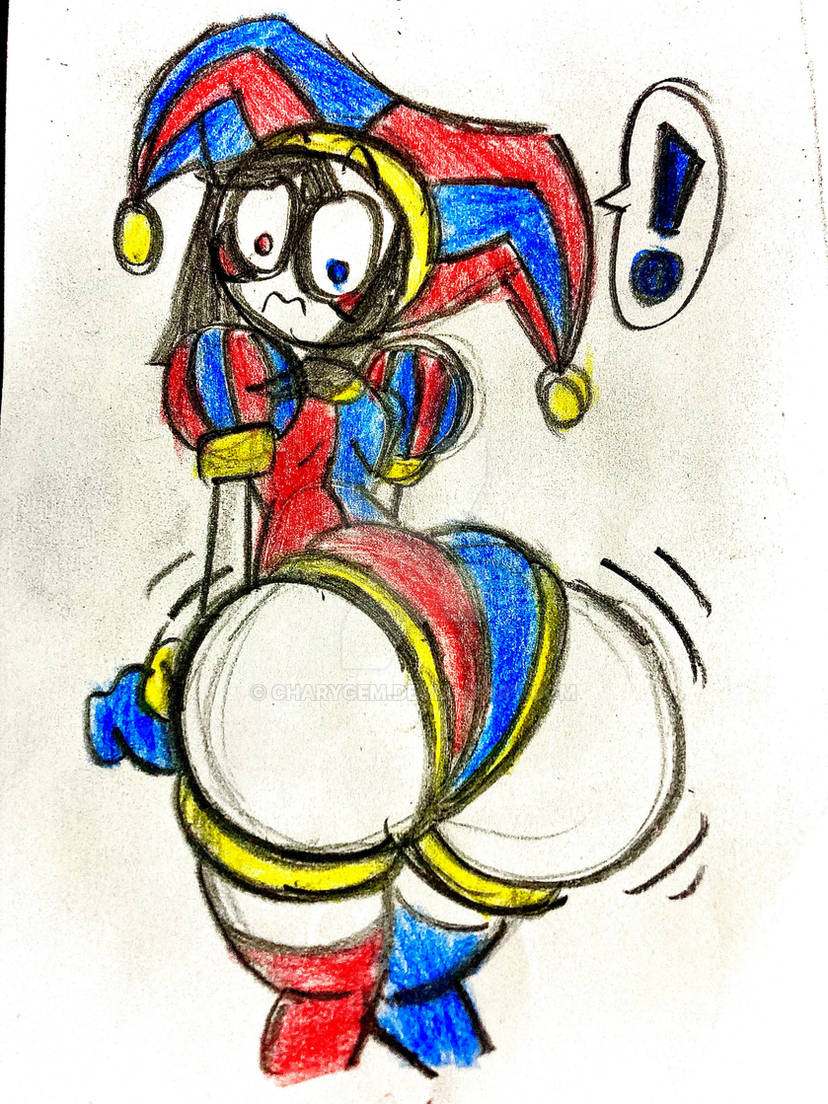 ! 1girls 2023 2d 2d_(artwork) about_to_fart ass ass_bigger_than_head ass_focus big_ass big_butt big_thighs blush charygem eyes eyes_open female female_focus female_only glitch_productions hips hips_wider_than_shoulders huge_ass huge_butt huge_thighs jester jester_cap jester_costume jester_girl jester_hat jester_outfit looking_at_ass pomni pomni_(the_amazing_digital_circus) suprised text_bubble the_amazing_digital_circus thick_ass thick_thighs thighs traditional_media_(artwork) white_body white_skin wobble wobbling_ass