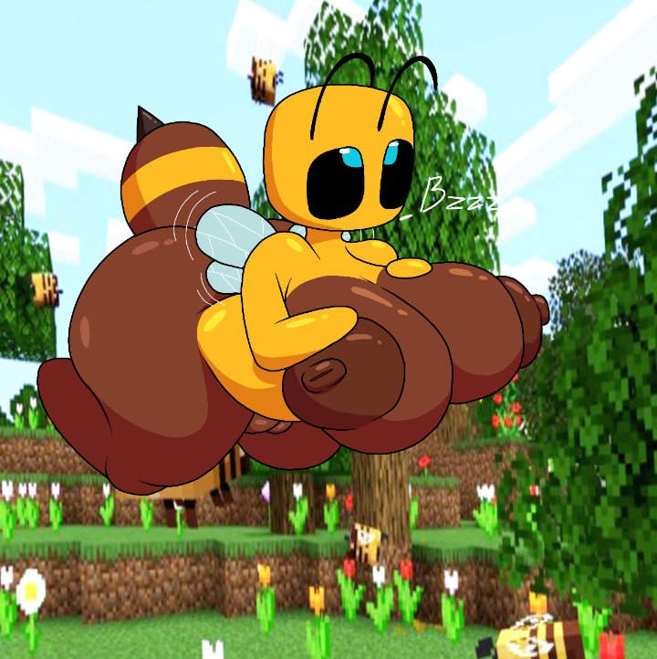 bee bee_(minecraft) bee_girl big_ass big_breasts big_penis casual casual_nudity female female_only huge_ass huge_breasts huge_cock japansadface minecraft nude penis public public_nudity shortstack