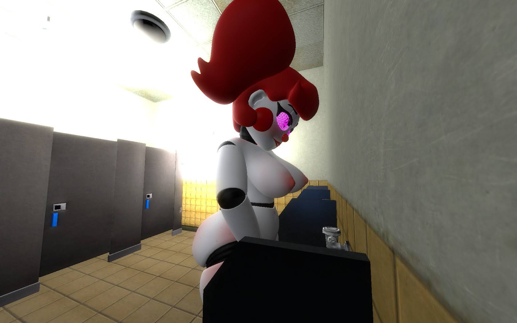 3d 3d_(artwork) 3d_model artist_request baby_(fnafsl) circus_baby circus_baby_(fnaf) five_nights_at_freddy's five_nights_at_freddy's:_sister_location fnaf futanari peeing scottgames sister_location so87baby source_request summer_of_87_baby tagme