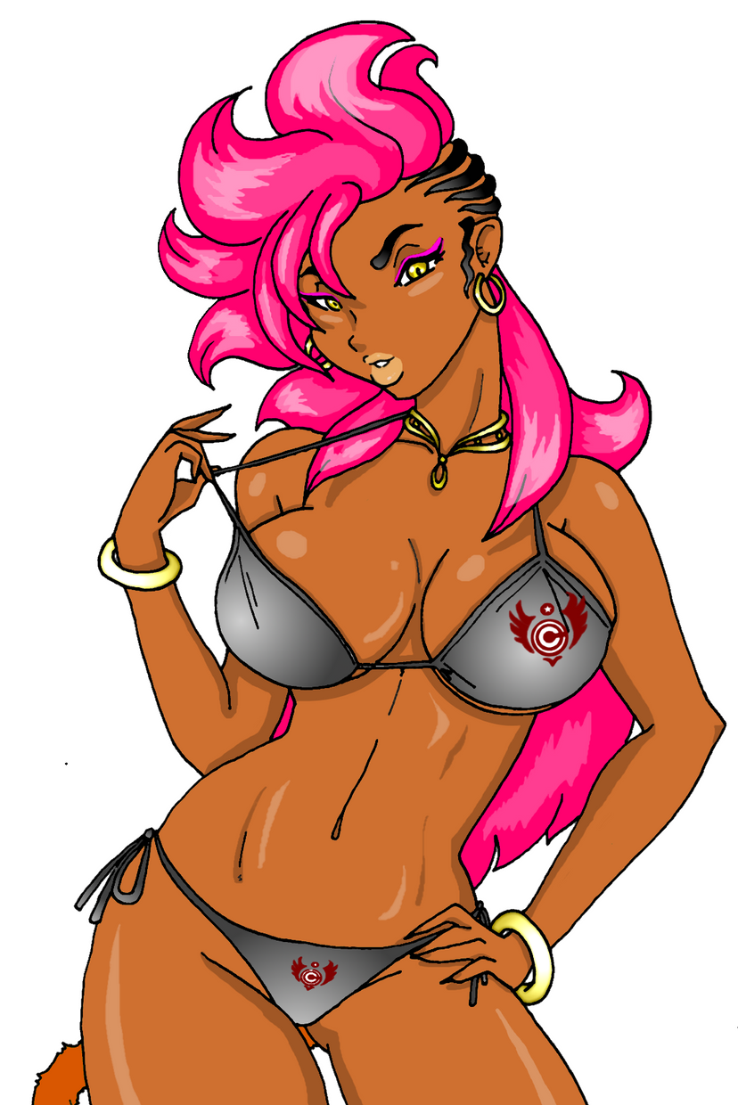 1female 1girls 2015 abs ass_visible_through_thighs belly belly_button big_breasts big_thighs bikini bikini_bottom bikini_top bloodyshanglong bracelet bracelets braid choker curvaceous curves curvy curvy_body curvy_female curvy_figure curvy_hair curvy_hips curvy_thighs dark-skinned_female dark_skin dragon_ball dragon_ball_xenoverse female female_focus female_only female_saiyan female_solo fit fit_female gold_bracelet gold_bracelets gold_choker gold_eyes gold_jewelry grey_bikini grey_bikini_bottom grey_bikini_top hair_aside hair_on_shoulder hand_on_hip hourglass_figure long_hair long_hair_female long_pink_hair looking_at_viewer looking_pleasured navel original original_character pink_eyeshadow pink_hair round_body round_breasts saiyan saiyan_girl saiyan_oc saiyan_tail shiny shiny_breasts shiny_clothes shiny_hair shiny_skin shoulders string_bikini string_bikini_bottom string_bikini_top string_pull tagme thick thick_body thick_breasts thick_eyebrows thick_hips thick_legs thick_thigh thick_thighs thigh_gap thighs transparent_background yellow_eyes