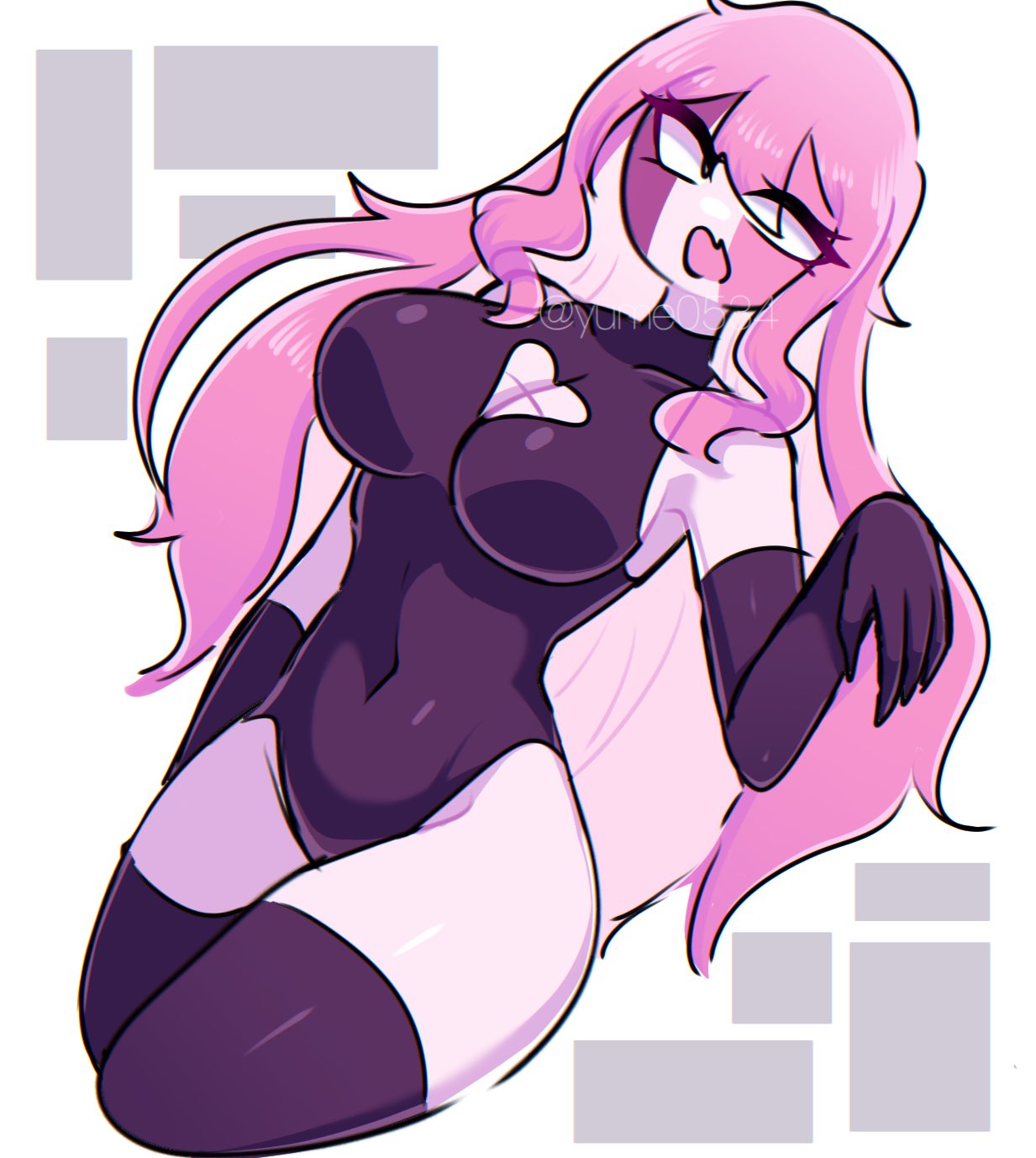 anthro breasts female_only friday_night_funkin pink_hair sarvente sarvente_(dokki.doodlez) sarvente_(fnf_mod) sarvente_(friday_night_funkin) tagme thighhighs thighs yume0534