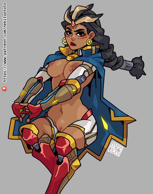 2d boots dark-skinned_female illari_(overwatch) illari_quispe_ruiz latina nekitoototo nude overwatch overwatch_2 peruvian_female sandals