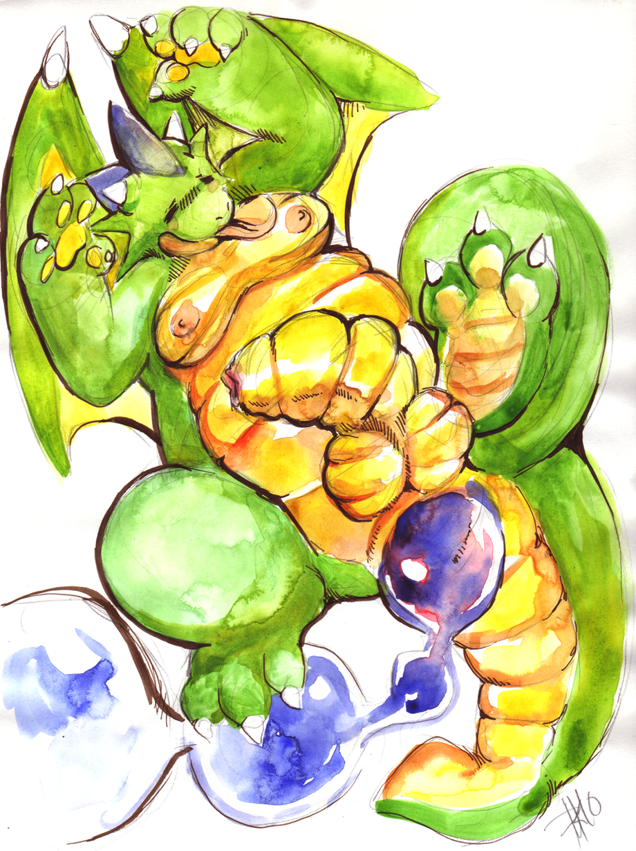 1futa 2010 anal brokenwing chubby dragon futanari goo horn overweight paws penis purplekecleon scalie solo_futa wings