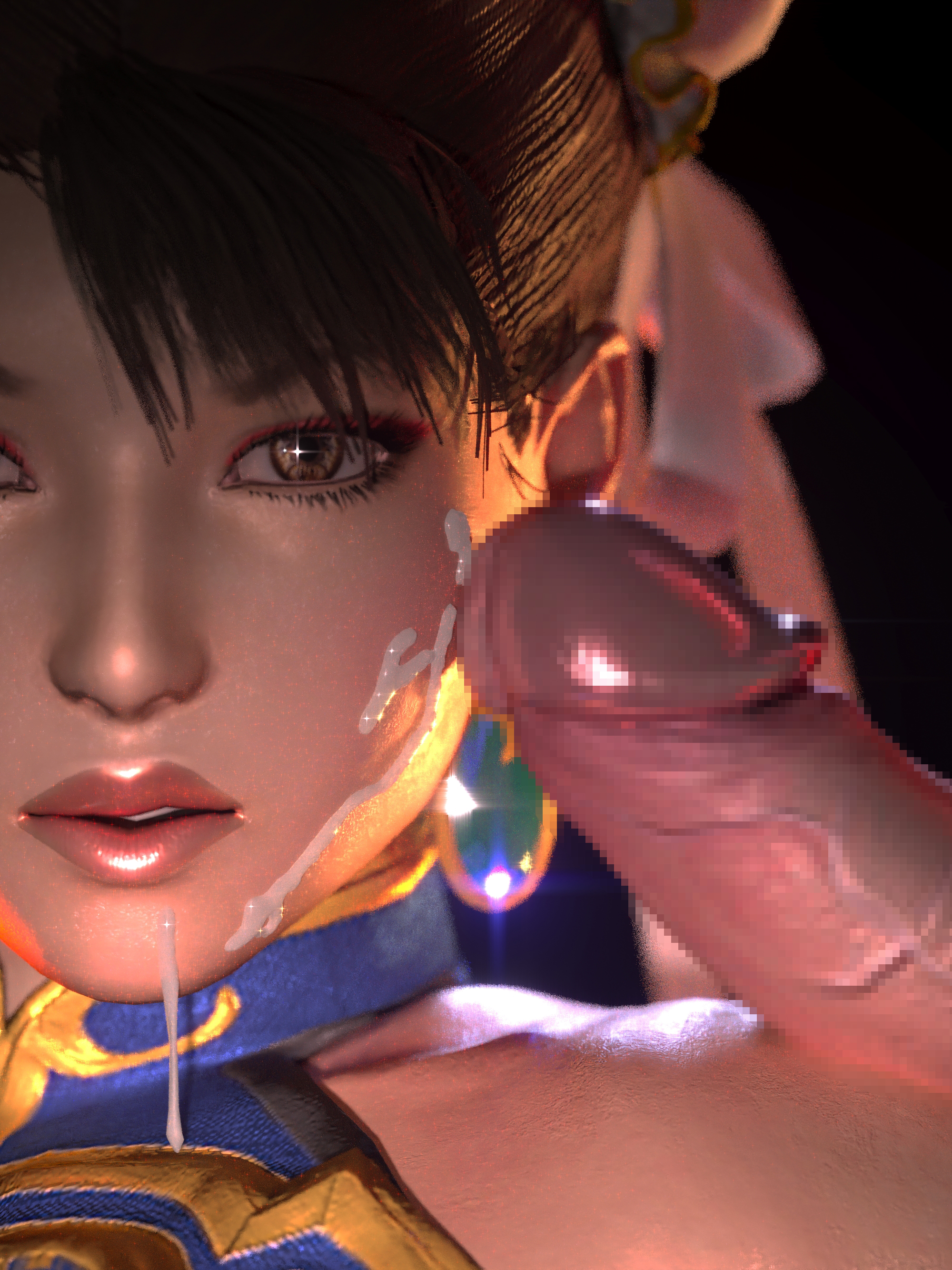 3d, chun-li, cumshot, facial, female, image, male, partial male, poster, street fighter, tagme, zeroreyko