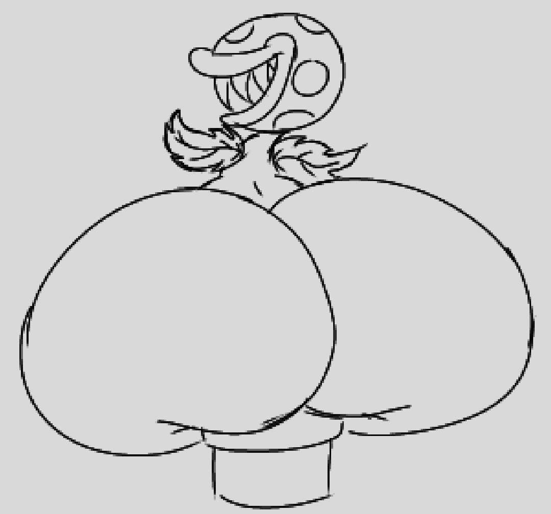 ass_bigger_than_head ass_focus big_ass dumptruck_ass faucyv huge_ass hyper_ass mario_(series) nintendo nude piranha_plant volfenf