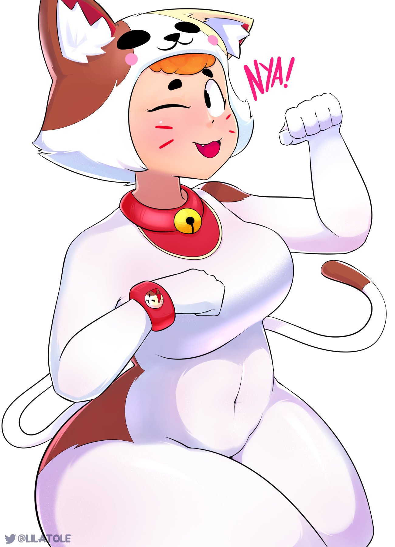 bea (brawl stars), brawl stars, female, lilatole, neko bea (brawl stars), tagme