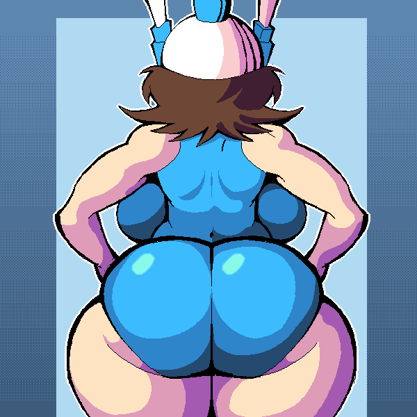 ass_focus dat_ass female female_focus female_only huge_ass huge_breasts huge_butt huge_thighs large_ass large_breasts large_thighs mighty_switch_force patricia_wagon wayforward