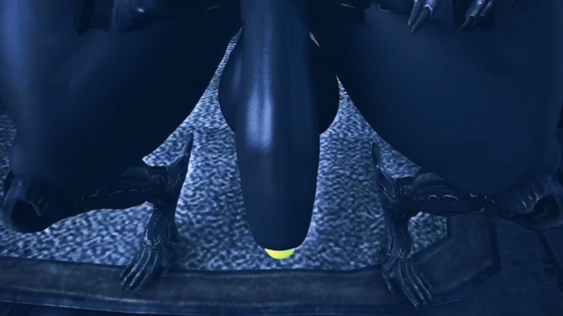 3d, 3d (artwork), alien (franchise), big penis, black skin, foreskin, futa focus, futa only, futanari, huge cock, intersex, penis, rayhuma, solo futa, thick thighs, uncircumcised, xenomorph