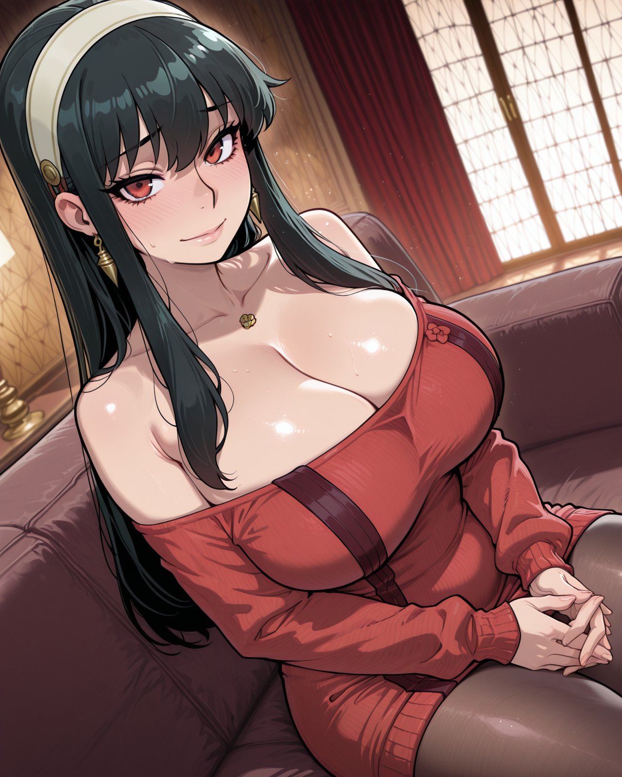 1girls, ai, ai art, ai generated, big ass, big boobies, big breasts, big butt, female, female only, kinia, spy x family, tagme, yor briar, yor forger