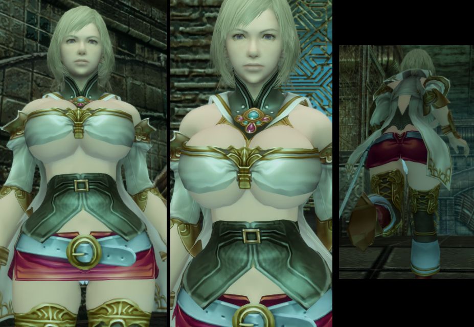 3d ashelia_b'nargin_dalmasca barely_contained big_breasts bimbo bimbofied blonde_hair breasts final_fantasy final_fantasy_xii game_mod hips huge_breasts huge_hips large_breasts mod panties princess short_skirt skirt thong underboob upskirt white_panties wide_hips