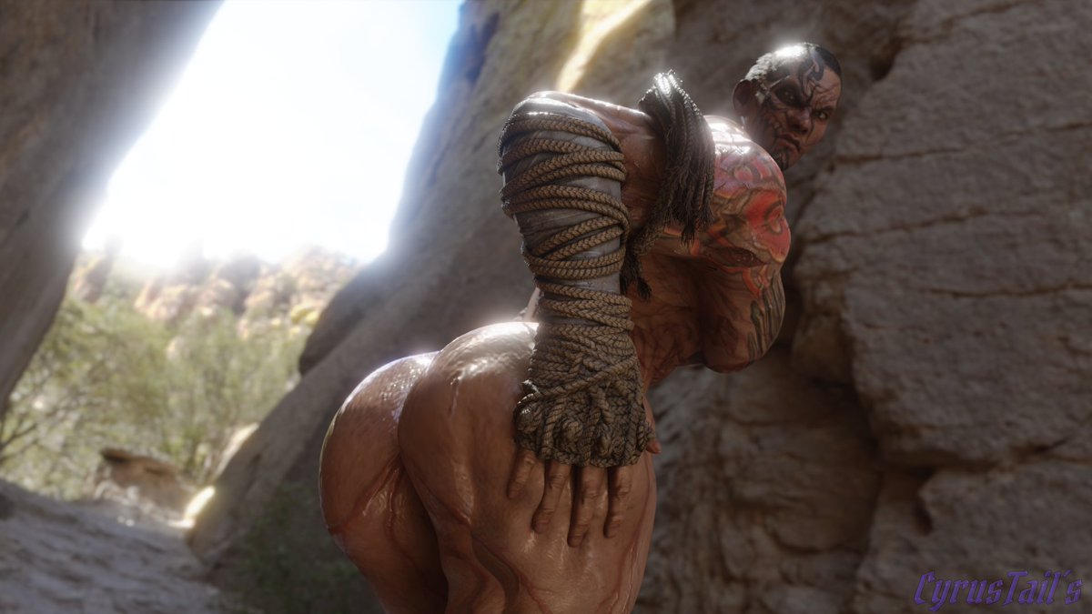 1boy 1human 3d 3d_model bara beefy big_ass big_butt black_hair brown_eyes bubble_ass bubble_butt cyrustails face_tattoo fahkumram fighter gentle_giant handsome hunk juicy_butt looking_at_viewer male male_focus male_only martial_artist masculine naked naked_male namco namco_bandai nude nude_male outdoor_nudity outdoors presenting_anus presenting_ass public public_nudity solo solo_male squishy_butt stud tall tall_male tattooed_male tattoos tekken tekken_7 warrior