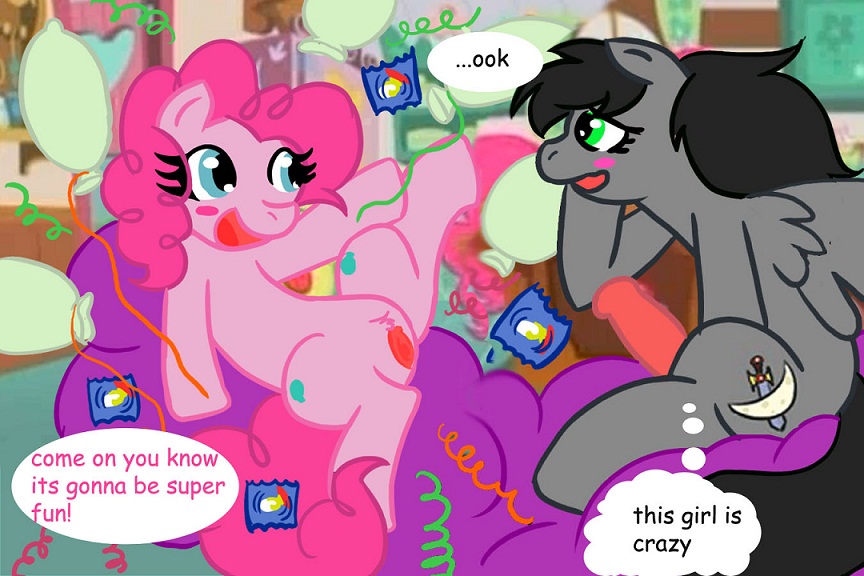 2011 blush condom equine female friendship_is_magic hasbro horse male my_little_pony nude penis pinkie_pie_(mlp) pony pussy smooth_skin spread_legs spreading straight xskullstomperx