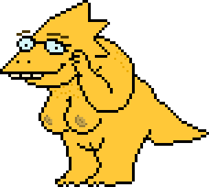 1girls 2d 2d_(artwork) accurate_art_style alphys alternate_version_available barefoot big_breasts breasts color glasses j_d_ monster_girl naked nipples nude pixel_art pussy sprite tagme transparent_background undertale undertale_(series) yellow_body