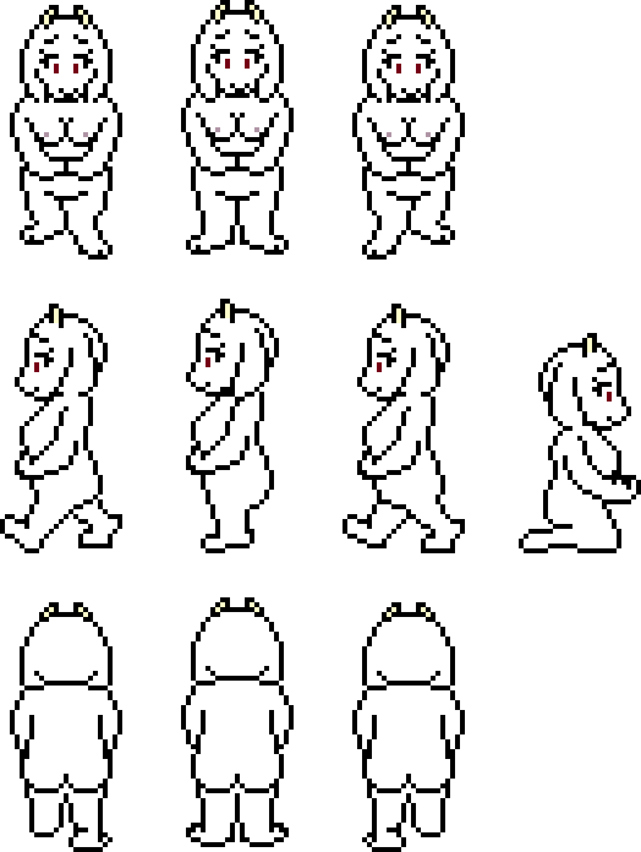 1girls 2d 8-bit accurate_art_style ass breasts color goat_girl horns j_d_ kneeling monster_girl multiple_views naked naked_female nude nude_female pixel_art red_eyes sprite sprite_sheet tagme toriel transparent_background undertale undertale_(series)