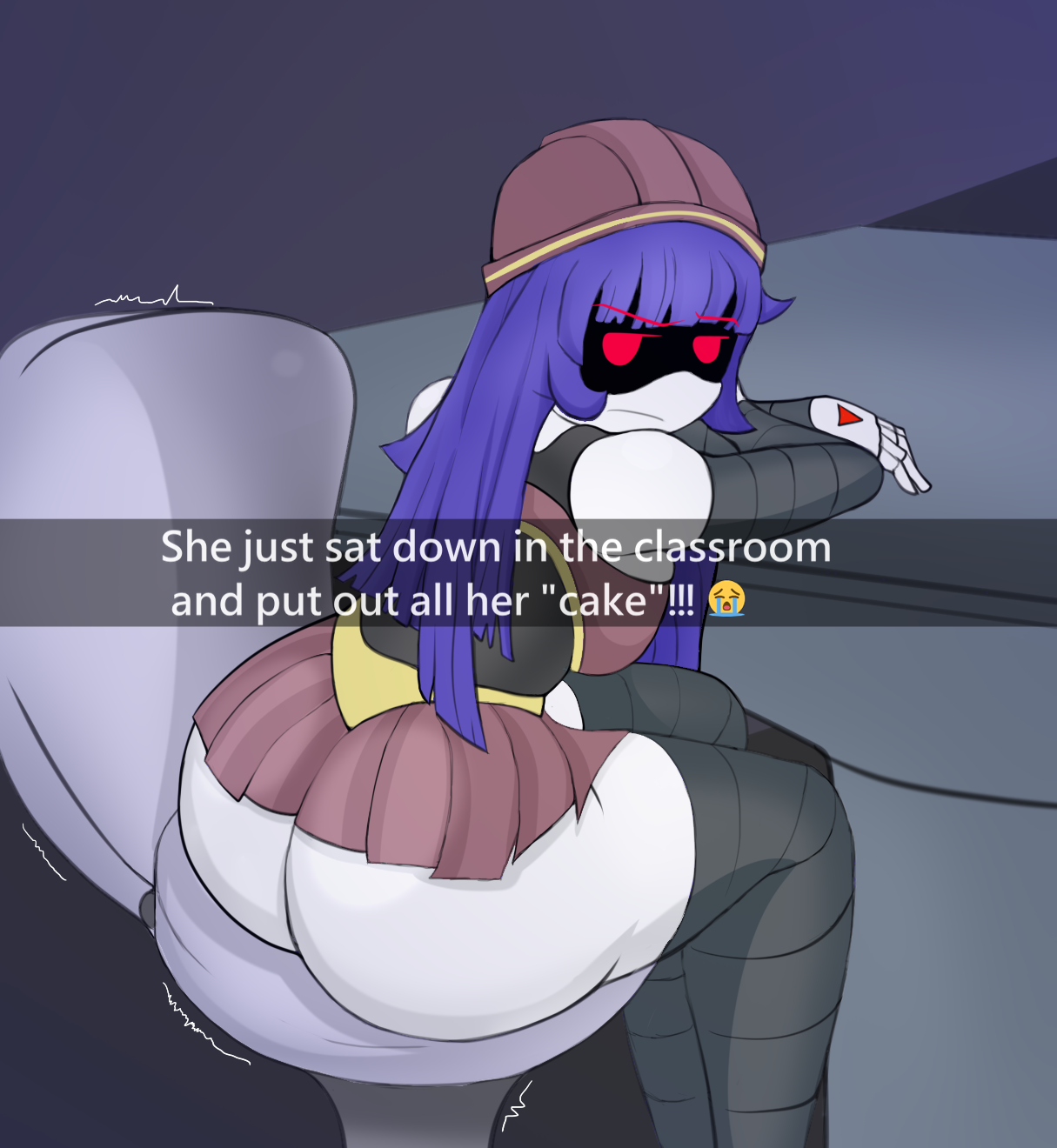 1girls, 2023, alatir, angry, ass, ass focus, big ass, big butt, breasts, cake, casual, casual nudity, classroom, clothed, doll (murder drones), english, english commentary, english text, female, female only, glitch productions, meme, murder drones, no underwear, public, public nudity, robot, robot girl, robot humanoid, school, schoolgirl, sideboob, sitting, sitting on chair, social media, student, teasing, text box, thick ass, thick thighs, underass, worker drone