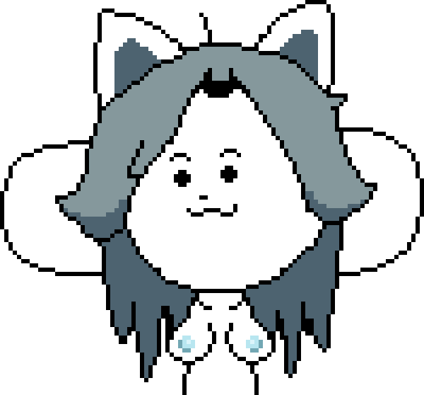 1girls 2022 2d accurate_art_style blue_nipples breasts cat_ears collarbone color female grey_hair j_d_ monster_girl nipples pixel_art self_upload tagme temmie temmie_(undertale) undertale undertale_(series) video_game_character white_body