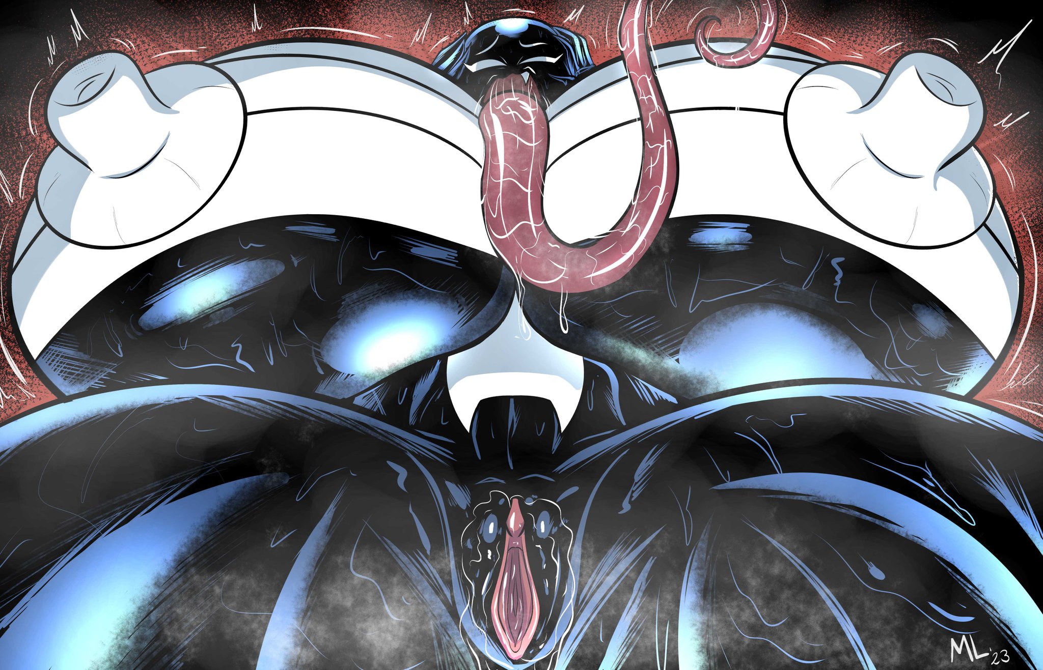 1girls, alien, alien girl, alien humanoid, ameizing lewds, apple butt, artist name, ass, big ass, big boobs, big breasts, big butt, big tits, black body, black skin, black-skinned female, boobs, breasts, breasts bigger than head, bust, busty, chest, curvaceous, curvy, curvy figure, cute, cute face, dark skin, dark-skinned female, digital drawing (artwork), digital media (artwork), enormous ass, enormous breasts, female, female focus, gigantic ass, gigantic breasts, hero, heroine, hips, hourglass figure, huge ass, huge breasts, humanoid, hyper, hyper ass, hyper breasts, hyper thighs, large ass, large breasts, long tongue, marvel, marvel comics, massive ass, massive breasts, massive thighs, mature, mature female, nightmare waifu, rule 63, sharp teeth, she-venom, she-venom (ameizing lewds), spider-man (series), superhero, superheroine, symbiote, thick, thick ass, thick hips, thick legs, thick thighs, thighs, thunder thighs, tits, venom, venom (marvel), voluptuous, voluptuous female, waist, white eyes, wide ass, wide hips, wide thighs