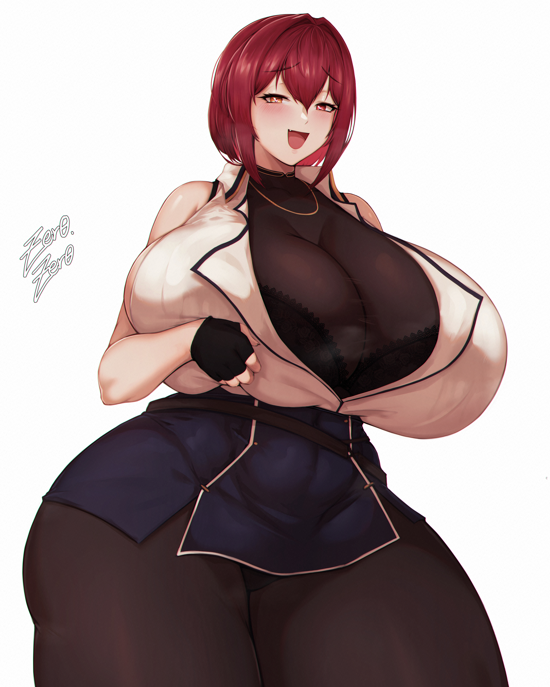1girls, alternate breast size, big ass, big breasts, breasts, clothed, female, heterochromia, hi res, hips, hololive, hololive fantasy, hololive japan, houshou marine, huge breasts, light skin, light-skinned female, red eyes, red hair, thick thighs, thighs, virtual youtuber, voluptuous, wide hips, zer0artzer0