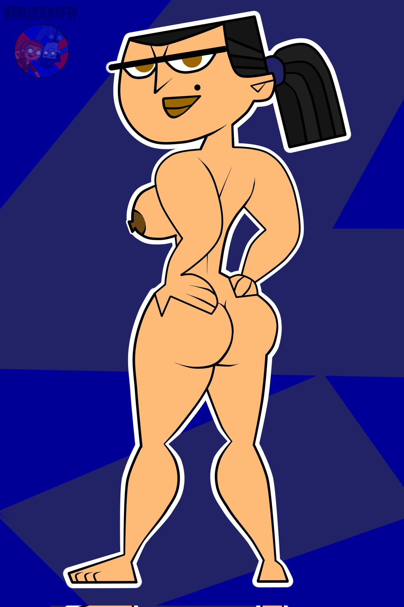 badluckae busty eva_(tdi) female female_focus female_only hourglass_figure nude nude_female nudity tagme total_drama_island wide_hips