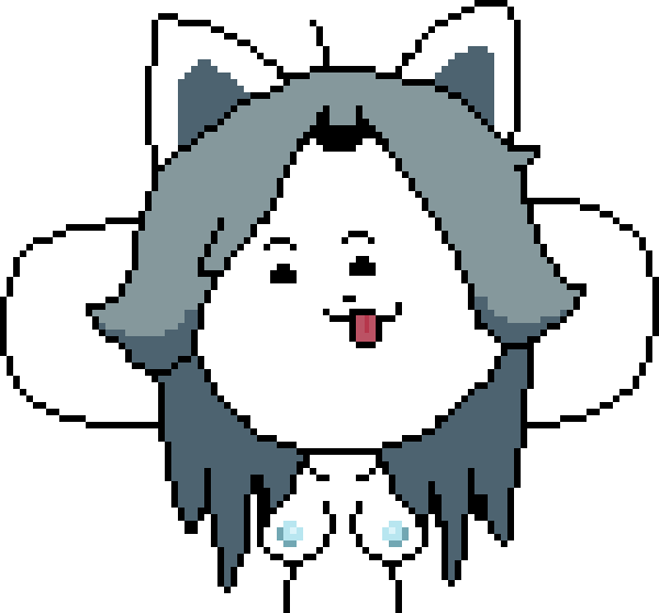 1girls 2022 2d accurate_art_style blue_nipples breasts cat_ears collarbone color female grey_hair j_d_ monster_girl nipples pixel_art self_upload tagme temmie temmie_(undertale) tongue tongue_out transparent_background undertale undertale_(series) video_game_character white_body