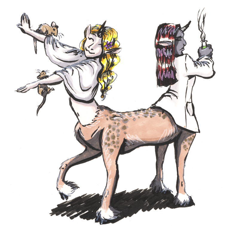 centaur conjoined conjoined_twins deer_taur equid_taur siamese siamese_twins taur unicorn_taur