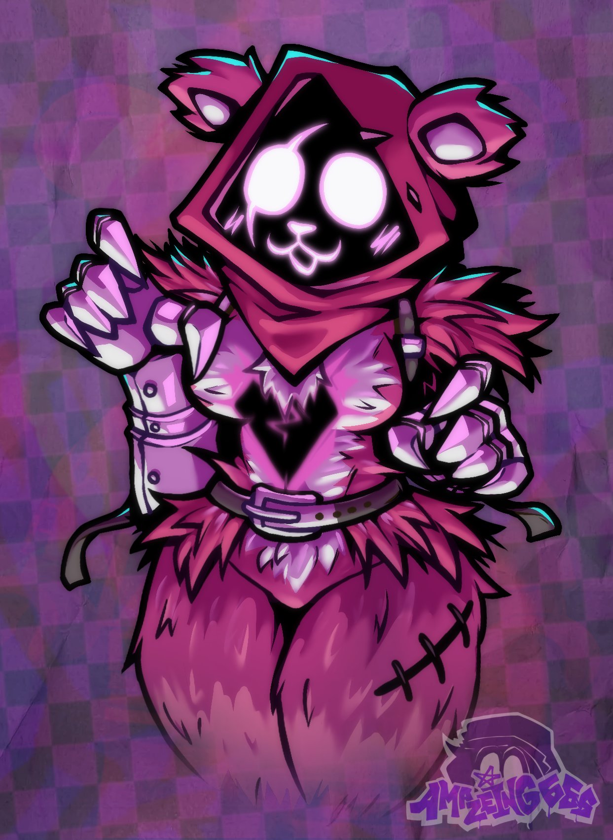 1girls, alternate color, amazeing666, breasts, female, fortnite, fortnite: battle royale, raven team leader, raven team leader (cuddly), solo, solo female, tagme, thighs
