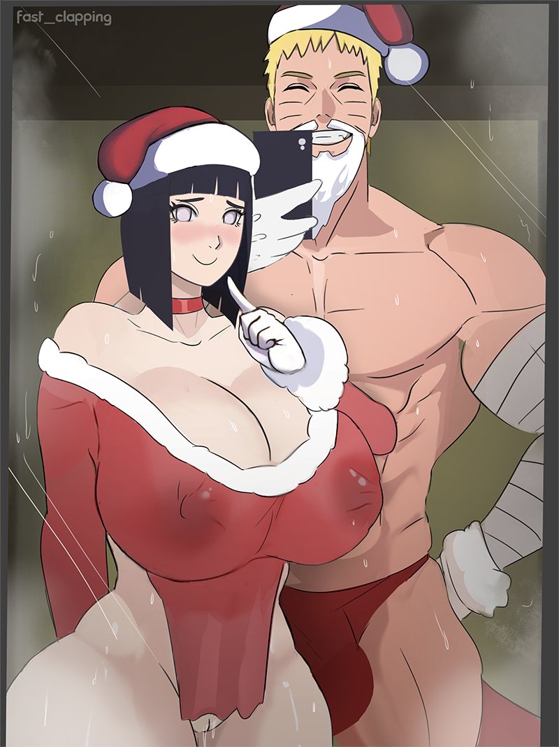 after_sex bandaged_arm bandages barely_clothed beard before_sex big_breasts boruto:_naruto_next_generations bottomless bulge bulge_through_clothing busty canon_couple cellphone christmas cleavage clothing couple dress embarrassed facial_hair fake_beard fast_clapping female gloves grin hi_res holding_object hourglass_figure huge_breasts husband_and_wife hyuuga_hinata large_breasts light-skinned_female light-skinned_male long_beard male male/female married_couple mature mature_female milf mirror mirror_reflection mirror_selfie mostly_nude muscular muscular_male naruto naruto_(series) nipples_visible_through_clothing no_bra no_panties penis puffy_nipples pussy revealing_clothes santa_costume santa_hat see-through see-through_clothing selfie short_hair shy shy_smile slim_waist smartphone smile steam sweat sweatdrop taking_picture taking_selfie toned toned_male trunk uncensored underwear uzumaki_naruto visible_nipples wet wet_pussy white_beard