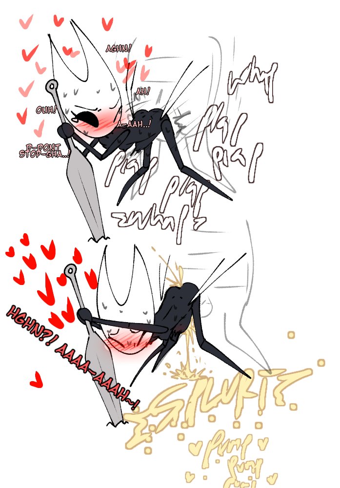 accurate body type, cum, cum drip, cum dripping, cum in pussy, cum inside, faceless character, faceless male, female, hollow knight, hornet (hollow knight), lemondiamond42, male, pussy, sex, stomach bulge, straight, unseen male face, vaginal penetration, vaginal sex