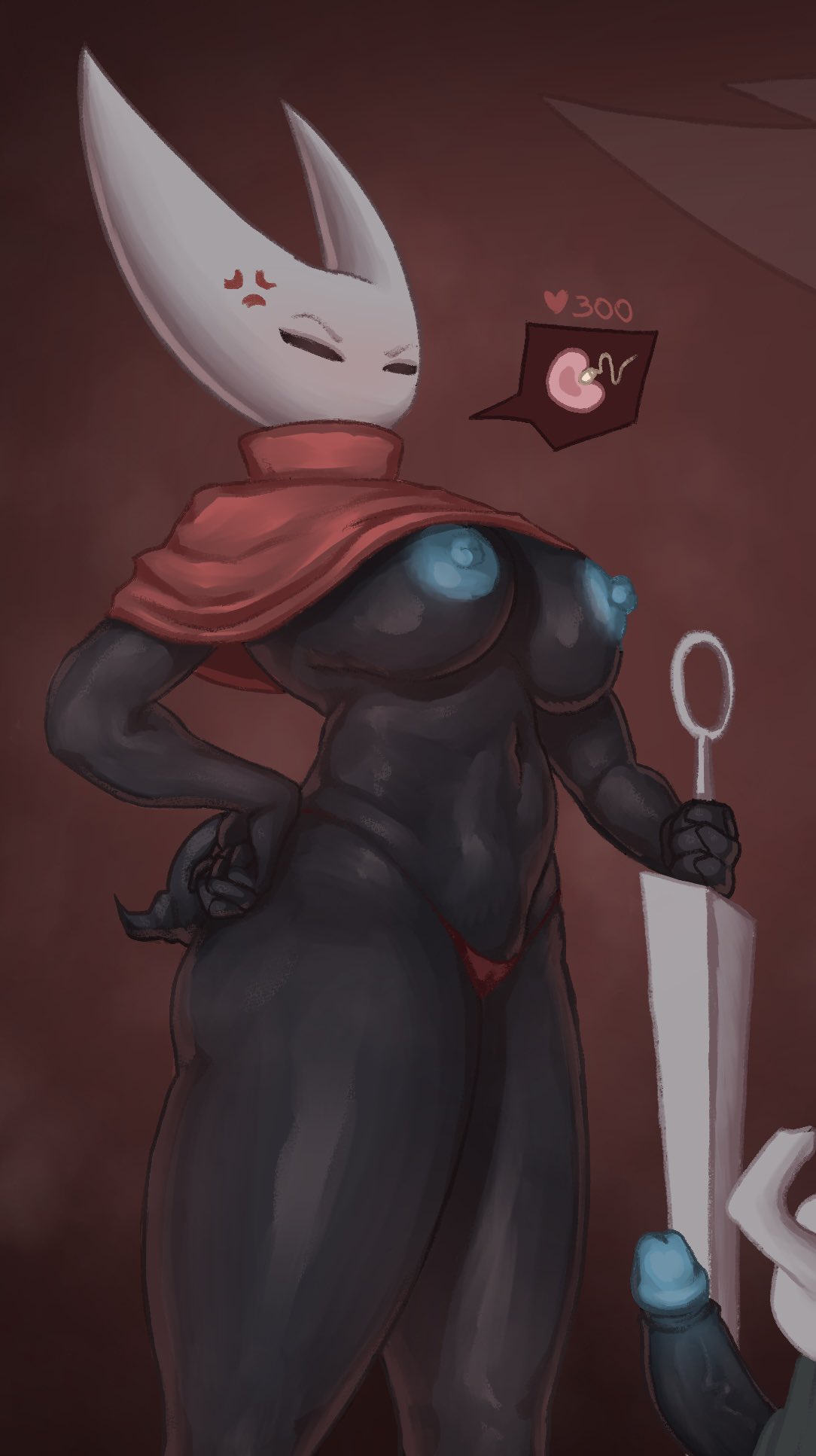 1girls, 2 horns, alternate body type, alternate breast size, arthropod, artist name, big ass, big breasts, big butt, black body, black skin, breasts, bubble ass, bubble butt, bug, bug girl, female, female only, hollow knight, hollow knight: silksong, hornet (hollow knight), incest, incest (lore), incestuous, incestuous (lore), large ass, large breasts, large butt, silksong, tap34, team cherry