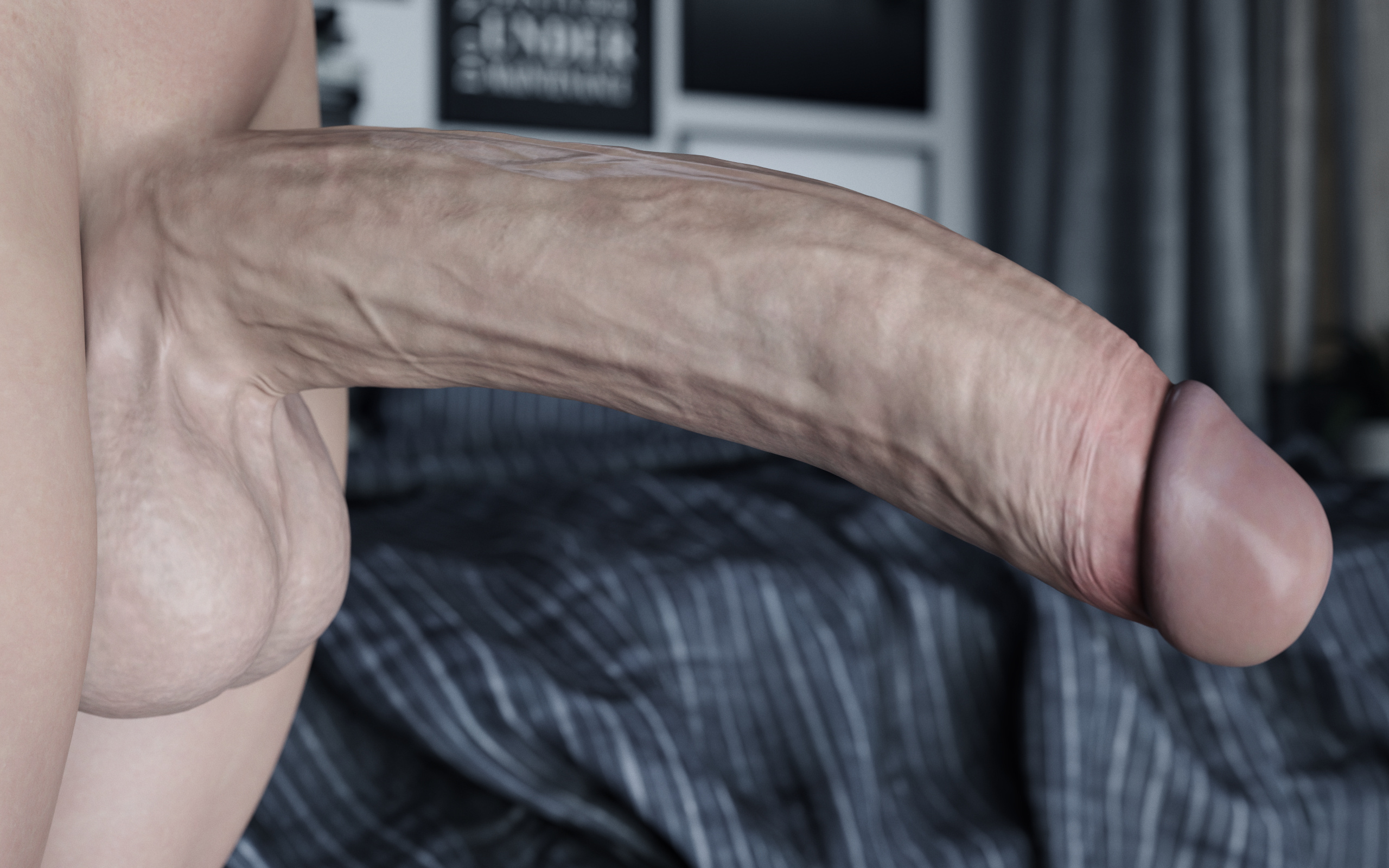 1futa, 3d, 3d (artwork), balls, big balls, close-up, final fantasy, final fantasy vii, final fantasy vii remake, futa only, futanari, huge cock, implied futa, intersex, nude, nude futa, penis, penis focus, solo, stevencarson, tifa lockhart, veiny penis