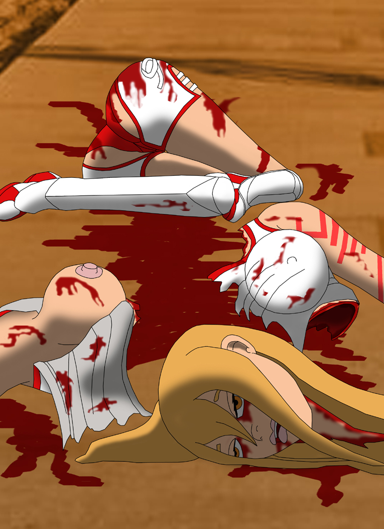 1girls beige_skin blonde_hair blood blood_stain bloody_clothes breasts clothes color death decapitation female female_death female_only gore guro hair human injury jeane_(nmh) laceration long_hair no_more_heroes severed_head skin solo stained_clothes suda_51 wound