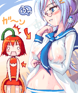 blue_hair bokun_habanero habanero-tan milk-san tagme