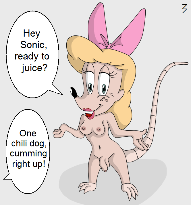 1futa 3pac breasts color english_text fur futanari intersex intersex_only mammal marsupial miss_possum nipples nude opossum penis solo solo_futa sonic_(series) standing tagme tail testicles text