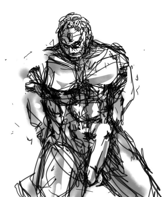 boner erection ganondorf ganondorf_(twilight_princess) male male_only monochrome nude solo solo_male tagme the_legend_of_zelda twilight_princess