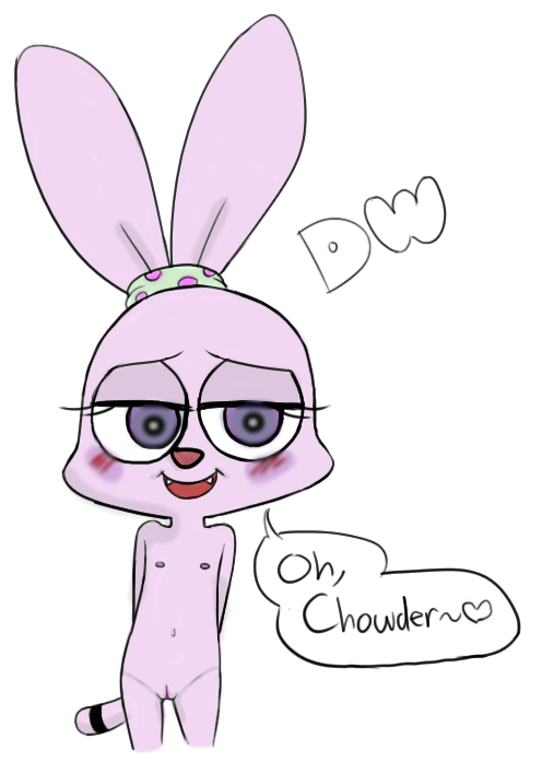 anthro chowder female female_only front_view huge_eyes huge_head panini solo tagme toony