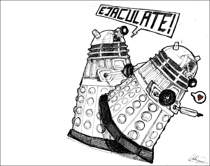 dalek doctor_who joke_art tagme