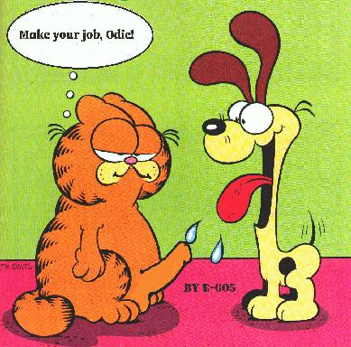 2boys duo english_text erection garfield_(series) garfield_the_cat imminent_sex male male_only odie open_mouth penis simple_background sitting text tongue tongue_out yaoi