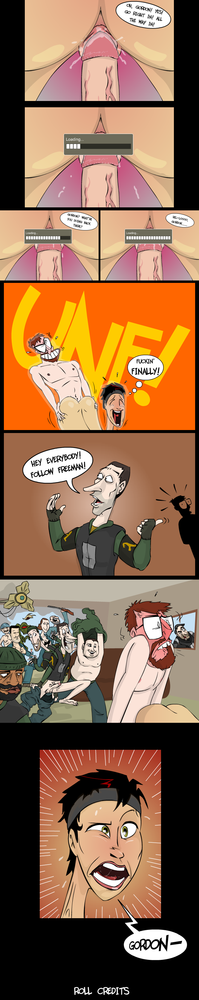 alyx_vance barney_calhoun comic cybersp0nge female gordon_freeman half-life half-life_2 male nsfwcomix