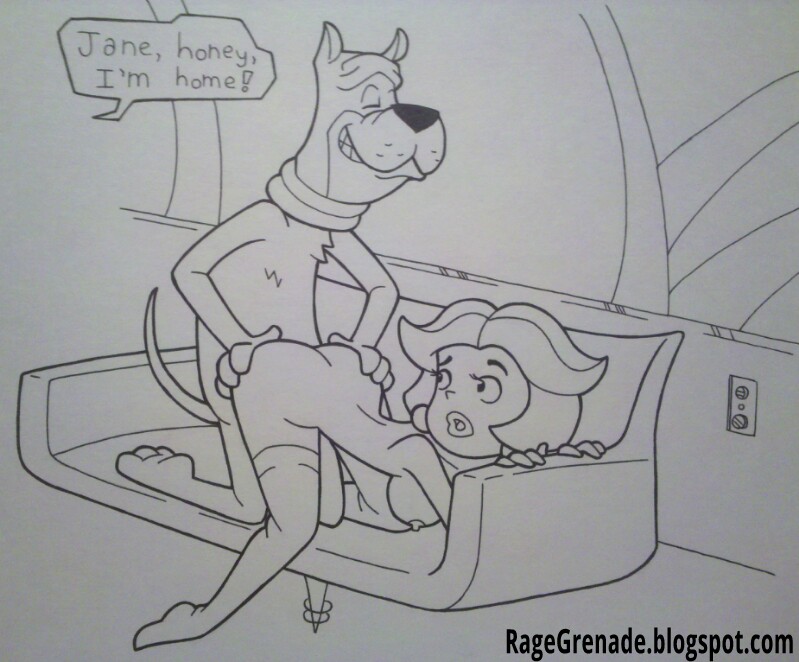 astro_the_space_mutt hanna-barbera jane_jetson monochrome nipples rage_grenade tagme the_jetsons zoophilia