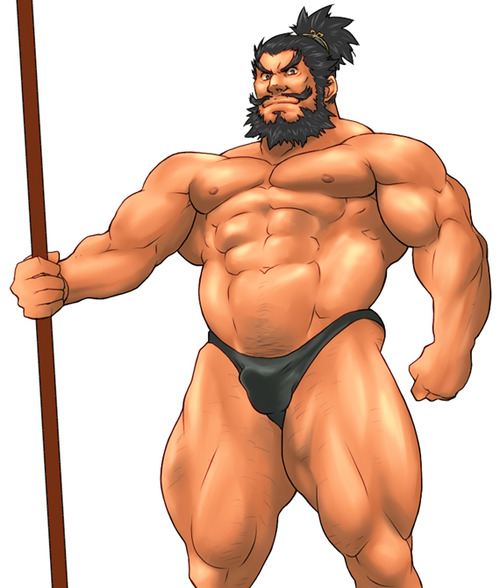 bara dynasty_warriors human male male_only muscle muscles solo tagme zhang_fei