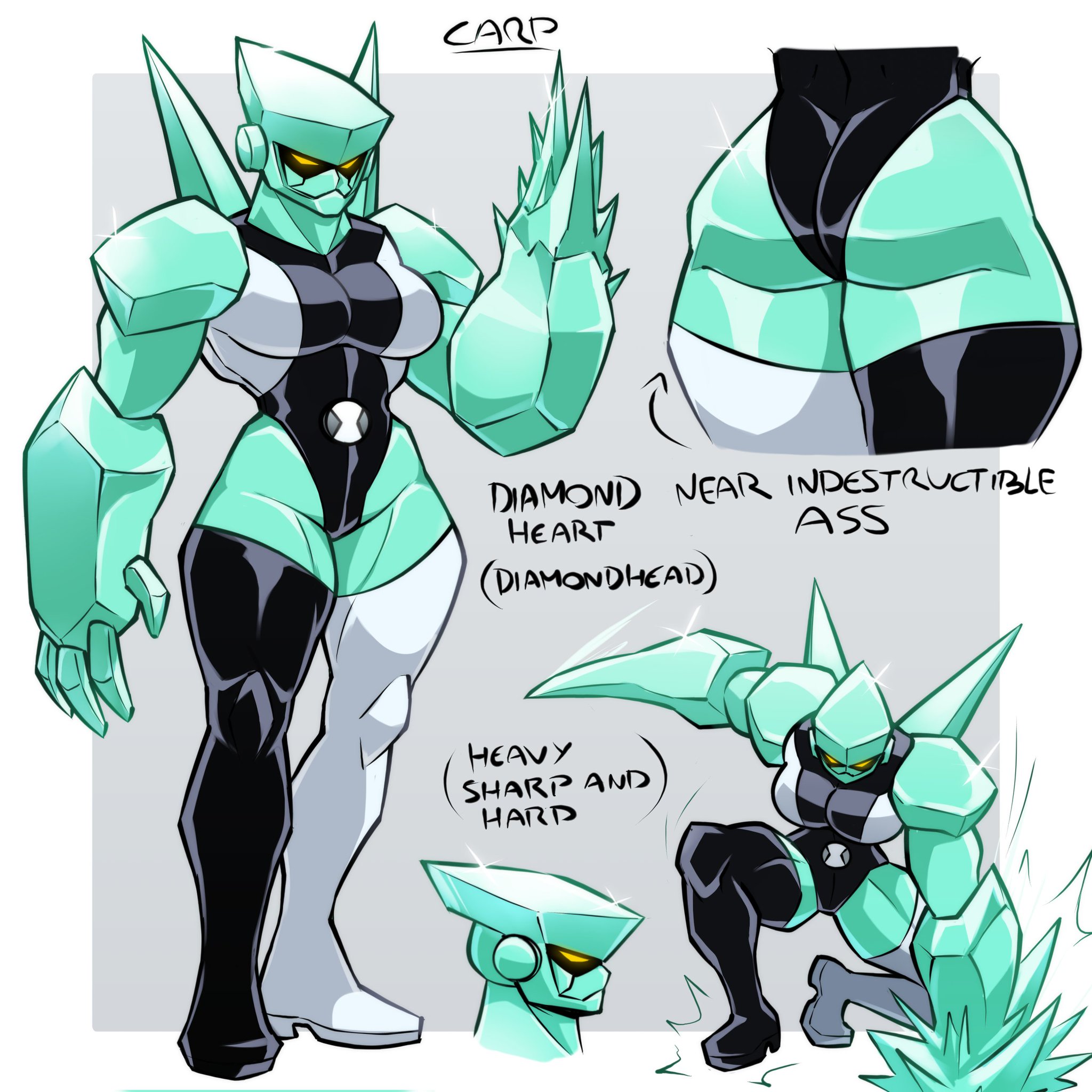 1girls, alien, alien girl, alien humanoid, ben 10, big ass, big breasts, big thighs, breasts, carpinchor, cartoon network, crystal, crystal body, curvaceous, curvy, curvy figure, dat ass, diamondhead, diamondheart (jen 10), digital media (artwork), female, genderswap, genderswap (mtf), hips, hourglass figure, huge ass, huge breasts, huge thighs, humanoid, jen 10, large ass, large breasts, large thighs, legs, mature, mature female, non-human, not porn, petrosapien, rule 63, sfw, slim waist, thick, thick hips, thick legs, thick thighs, thighs, voluptuous, waist, wide hips, wide thighs