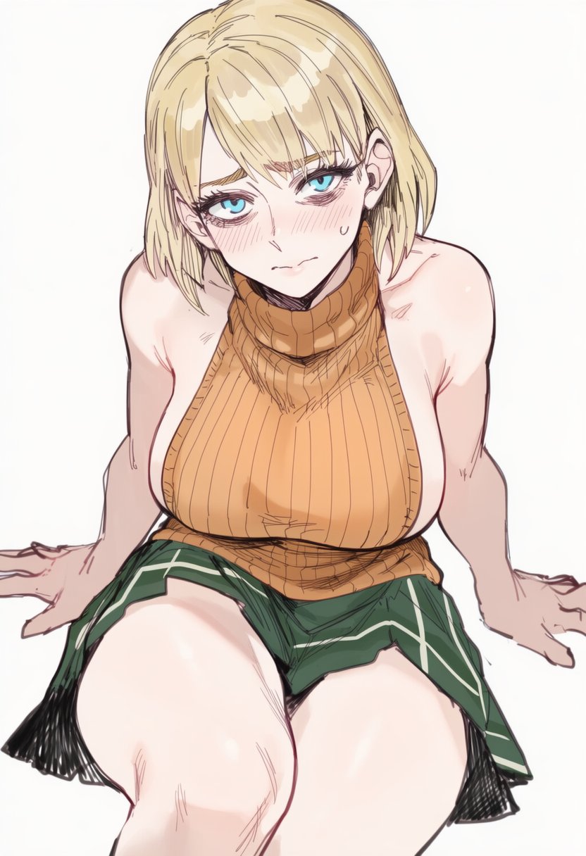 ai generated, ashley graham, blonde hair, busty, capcom, female, female focus, female only, hourglass figure, lapis slopzuli, resident evil, resident evil 4, short hair, tagme, uravity98114, wide hips