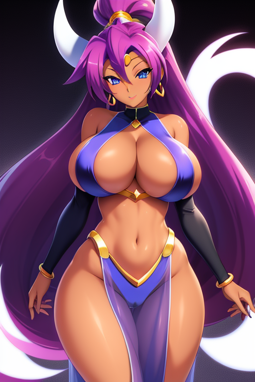 1girls, ai generated, female, female only, shantae, shantae (character), solo, yo dayo (ai)