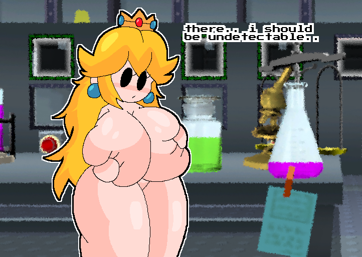 1girls big_breasts blue_earrings breasts completely_nude completely_nude_female covering_breasts crown digital_art digital_drawing earrings embarrassed embarrassed_naked_female embarrassed_nude_female enf female female_only hair holding_breasts laboratory long_hair mario_(series) mysticalgarnet naked naked_female nintendo nude nude_female paper_mario paper_peach paper_peach_invisible_intermission princess_peach solo solo_female visible voluptuous yellow_hair