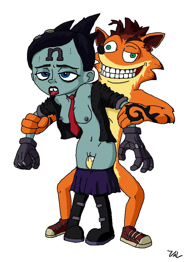 1boy 1girls animal_ears animal_humanoid animal_tail anthro bandicoot color crash_(series) crash_bandicoot crash_mind_over_mutant crash_of_the_titans enemies_having_sex female fur furry humanoid_penis interspecies male mammal marsupial nina_cortex sex straight tattoo vaginal_penetration val_(artist)